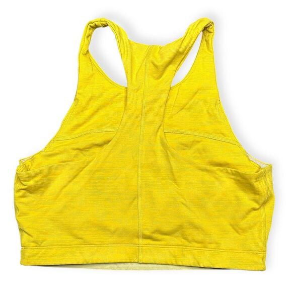 OUTDOOR VOICES Women’s Yellow TechSweat Athletic Tank Bra Crop Top Size Medium - Picture 2 of 5
